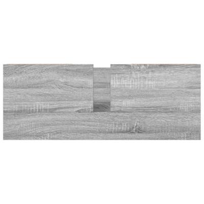 Wastafelkast met lades 90x34,5x60 cm grijs Sonoma