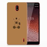 Nokia 1 Plus Telefoonhoesje met Naam Baby Hyena - thumbnail