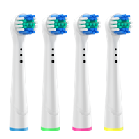 Huismerk Universele Opzetborstels Precision Clean voor de Oral B - 4st - thumbnail
