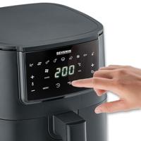Severin FR 2461 Airfryer 4 l 1300 W Timerfunctie, Met display Zwart - thumbnail