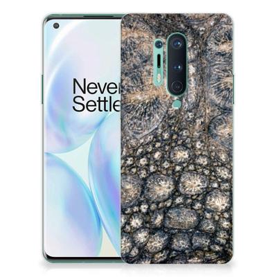 OnePlus 8 Pro | TPU Hoesje | Krokodillenprint