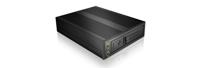 ICY BOX IB-176SSK-B EasySwap Harde schijf wisselframe voor 1x 3,5 inch HDD in 1x 5,25 inch inbouwsleuf, SATA III, ventilator, aluminium, zwart - thumbnail