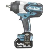 Makita DTW1002RTJ Accu slagmoersleutel 1000Nm 1/2" frictiering 18V 5.0Ah in Mbox - thumbnail