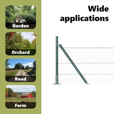 VidaXL Afrasteringspaal groen 10 x 0,4 m (36 mm gaas) staal en pvc