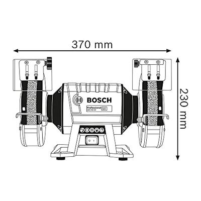Bosch Professional GBG 60-20 Tafelslijpmachine 200mm 600W - 060127A400 - thumbnail