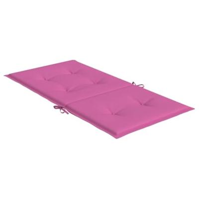 VidaXL Stoelkussens 6 st lage rug stof roze VidaXL Stoelkussens 6 st lage rug stof roze