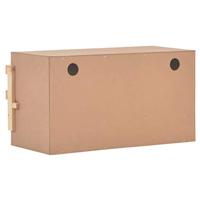 Plantenbak verhoogd 100x100x77 cm gegalvaniseerd staal grijs - thumbnail