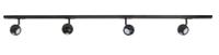 Highlight Railsysteem Trackline 150 cm + 4 retrobol spots zwart - thumbnail
