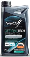 Wolf motorolie "officialtech c2 / c3". motoroil 5w30 1l officialtech c2/c3 - thumbnail