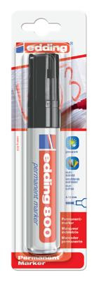 Edding Permanentmarker 4-800-1-1001 Permanent marker Zwart Watervast: Ja