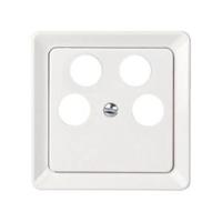 ELSO centrale plaat 206054 antennemast. 4-GATS zuiver wit 1 stuk(s) - thumbnail