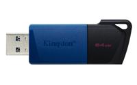 Kingston DataTraveler Exodia M USB-stick Retail 64 GB Zwart/blauw DTXM/64GB USB-A 3.2 Gen 1 - thumbnail