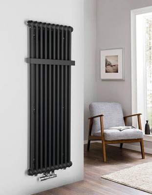 Designradiator Sapho Fede 150x49 cm Mat Zwart