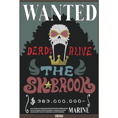 Poster One Piece - Wanted Brook Wano 38x52cm Poster One Piece - Wanted Brook Wano 38x52cm