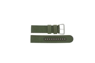 Horlogeband Seiko 7S36-03J0 / SNZG09K1 / 4A212JL Nylon/perlon Groen 22mm