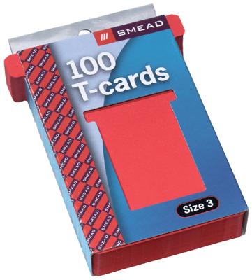 T-kaart Djois formaat 3 77mm rood 100 stuks T-kaart Djois formaat 3 77mm rood 100 stuks