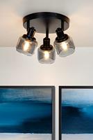 Lucide BJORN - Plafondspot - Ø 38 cm - 3xE14 - Zwart - thumbnail