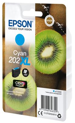 Epson 202XL 8.5ml 650pagina's Cyaan inktcartridge - [C13T02H24020]