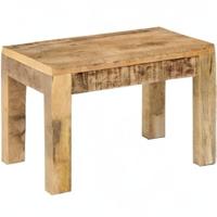 Salontafel 55x55x35 cm massief mangohout - thumbnail