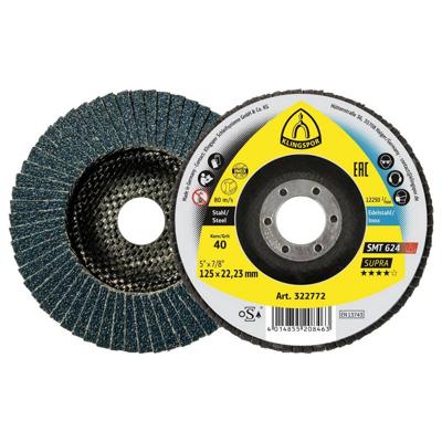 Klingspor 322779 SMT 624 schuurmopschijf, 150 x 22,23 mm korrel 60 gewelfd Diameter 150 mm 10 stuk(s)