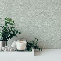 AS Creation Nara - Groen - Patroon Behang - 387423 - thumbnail