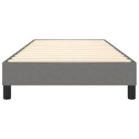 Boxspringframe stof donkergrijs 100x200 cm - thumbnail