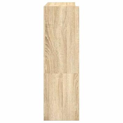 VidaXL Schoenenrek 80x25x81 cm bewerkt hout sonoma eikenkleurig VidaXL Schoenenrek 80x25x81 cm bewerkt hout sonoma eikenkleurig