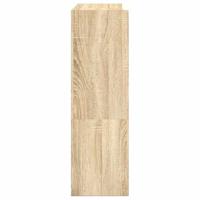 Schoenenrek 80x25x81 cm bewerkt hout sonoma eikenkleurig - thumbnail