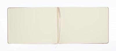 Kangaro Schetsboek - Landscape Oud Roze - Hardcover - 80 vellen - 140g - Roomwit Papier met Elastiek en Lint