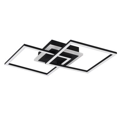 Trio Vierkante plafonnièreVenida 57cm zwart - R62793132