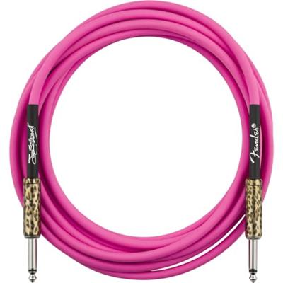Fender Strummer Pro 13&apos; Pink Leopard signature instrumentkabel 4 meter - thumbnail