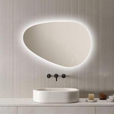 LoXa - Badkamerspiegel Venus met LED 90x60cm - Organisch Design - Randverlichting - Dimbaar - Anti-condens - Geheugenfunctie - Touchbediening - Energiezuinig