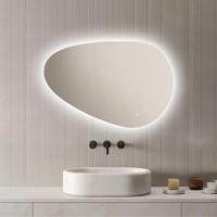 LoXa - Badkamerspiegel Venus met LED 90x60cm - Organisch Design - Randverlichting - Dimbaar - Anti-condens - Geheugenfunctie - Touchbediening - Energiezuinig - thumbnail