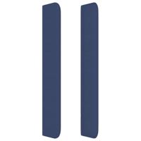 Boxspring met matras stof blauw 100x200 cm - thumbnail