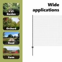 VidaXL Hek met paal grijs 1,5 x 25 m staal en pvc - thumbnail