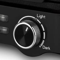 Compacte wafelmaker - HKoeNIG - GFX420 - 1200 W - Instelbare temperatuur - Zwart - thumbnail