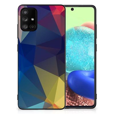 Samsung Galaxy A71 Backcover Polygon Dark Samsung Galaxy A71 Backcover Polygon Dark