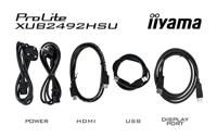 Iiyama ProLite XUB2492HSU-W6 LED-monitor Energielabel D (A - G) 60.5 cm (23.8 inch) 1920 x 1080 Pixel 16:9 0.4 ms HDMI, DisplayPort, Hoofdtelefoon (3.5 mm - thumbnail