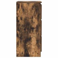 Dressoir 37,5x35x76 cm bewerkt hout gerookt eikenkleurig - thumbnail