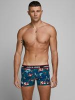 Jack & Jones Boxershorts JACFLOWER Trunks 3-pack Zwart / Navy-XL - thumbnail