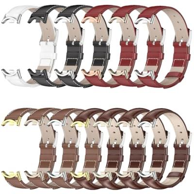 Echt leren bandje - Donkerbruin - Xiaomi Smart Band 8 & 9 Echt leren bandje - Donkerbruin - Xiaomi Smart Band 8 & 9