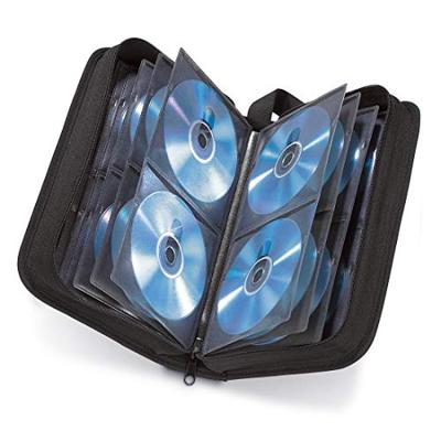 Hama nylon wallet voor 64 cd/dvd/blue-ray zwart