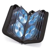 Hama nylon wallet voor 64 cd/dvd/blue-ray zwart - thumbnail