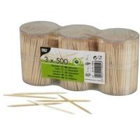 Papstar tandenstoker, 3 kokers van 500 stuks - thumbnail