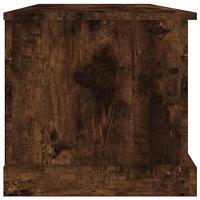 Opbergbox 70x40x38 cm bewerkt hout gerookt eikenkleurig - thumbnail