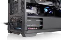 Thermaltake CA-1S4-00M1WN-00 Midi-tower PC-behuizing Zwart 3 voorgeïnstalleerde LED-ventilators, LCS-compatibel, Zijvenster, Geschikt voor DIY-waterkoeling, - thumbnail