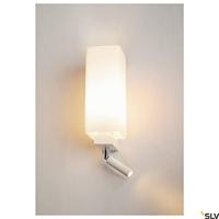 SLV Slaapkamer wandlampQuadrass wit - 1003429 - thumbnail