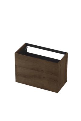 INK - Onderkast 2 Laden Push To Bestaande Uit: - 900x450x650 Mm - Chocolate Fineer