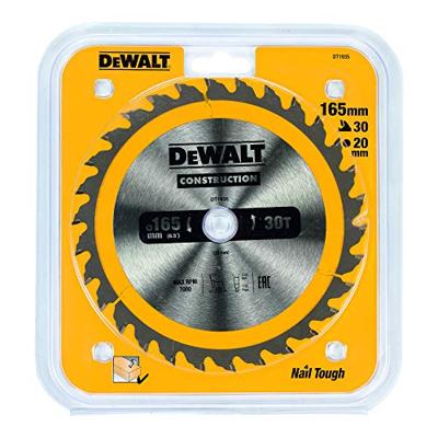DeWALT Cirkelzaagblad voor Hout | Construction | Ø 165mm Asgat 20mm 30T - DT1935-QZ