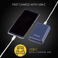 Intenso Powerbank XS10000 dkblue 10000 mAh inkl. USB-A to Type-C - thumbnail